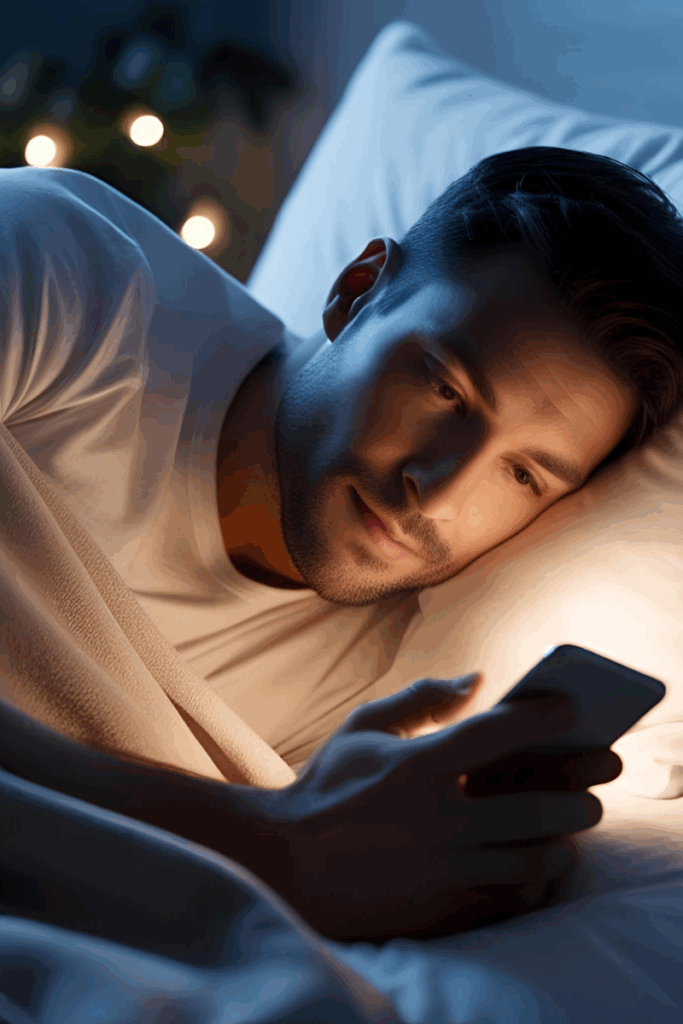 se coucher avec son téléphone portable